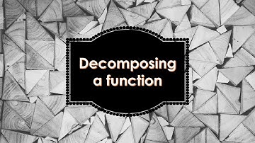 Decomposing a function