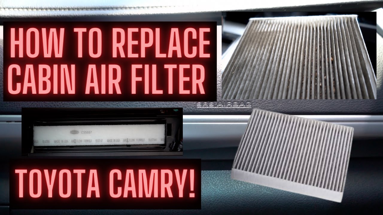 How to Replace Cabin Air Filter | Toyota Camry 2012-2017 - YouTube