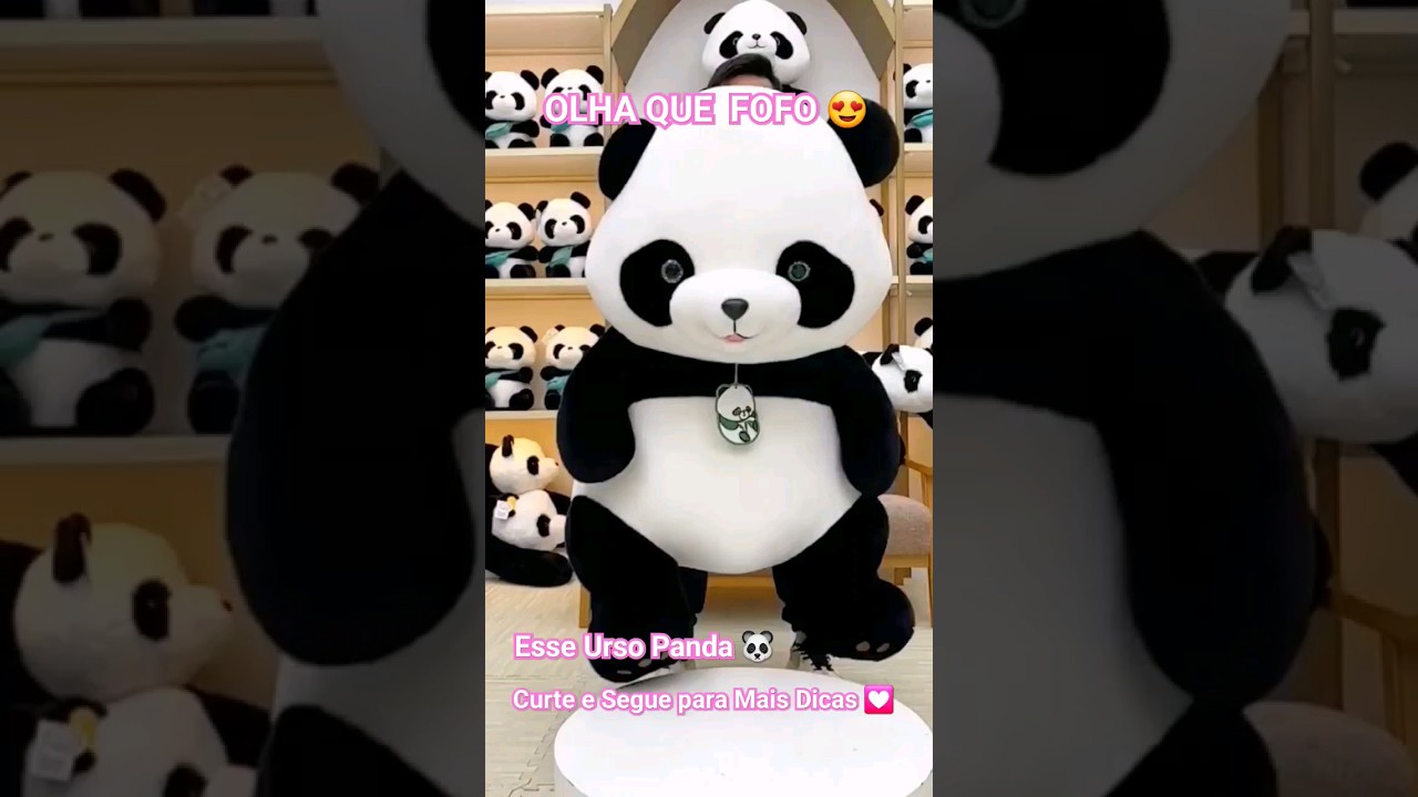 urso de Pelúcia Panda Gigante #achados #ursinhos #dicas dicas