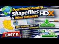 Download Country Shapefiles & GIS Datasets | HDX Tutorial (Free & Easy)