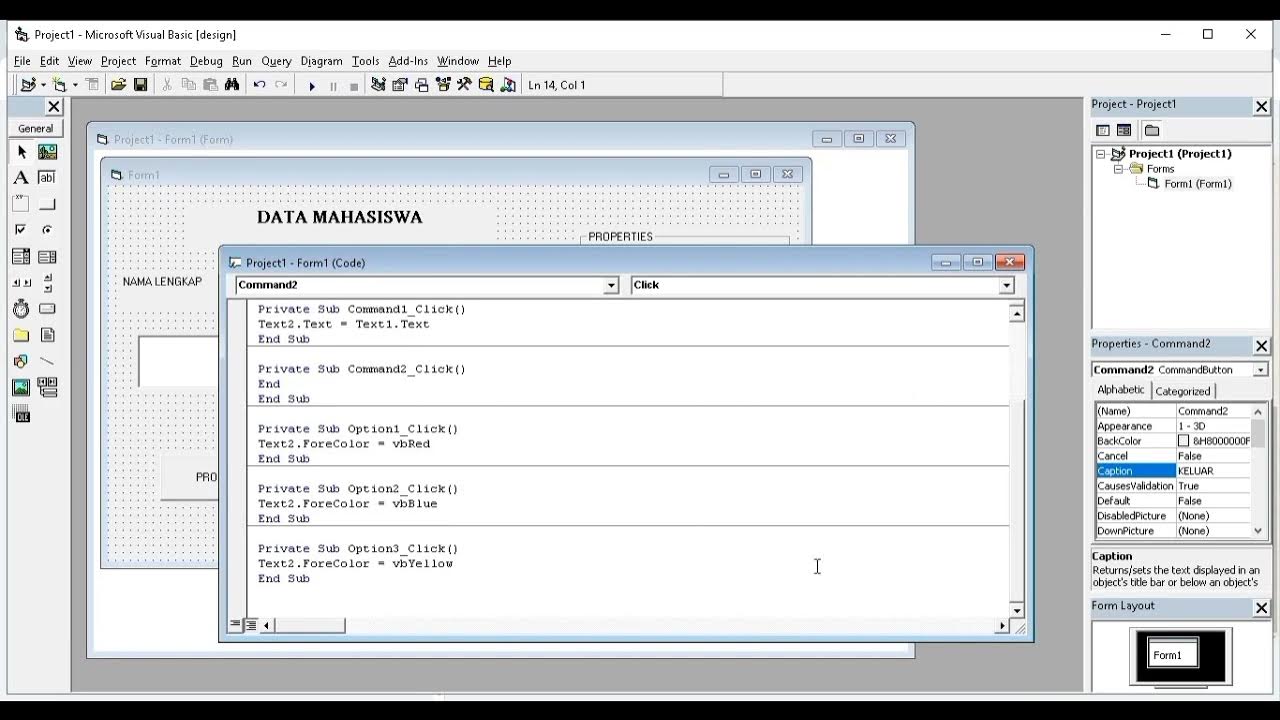 Coding Visual basic 6.0 - YouTube