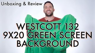 Unboxing & Review: Westcott 132 9x20-Feet Green Screen Background! #Westcott #greenscreen