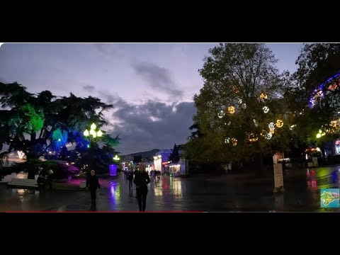 ▶️ КРЫМ 19 НОЯБРЯ 2023. ПРОГУЛКА ПО НАБЕРЕЖНОЙ ПОСЛЕ ДОЖДЯ. ШТОРМИТ. ПОГОДА В ЯЛТЕ СЕГОДНЯ
