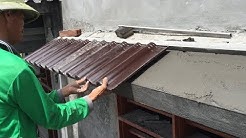 Smart Roofing Construction - How to Building Window Roof Cover, Installation Roof Tiles