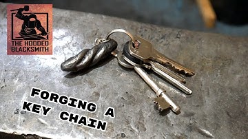 Forging a twisted key chain