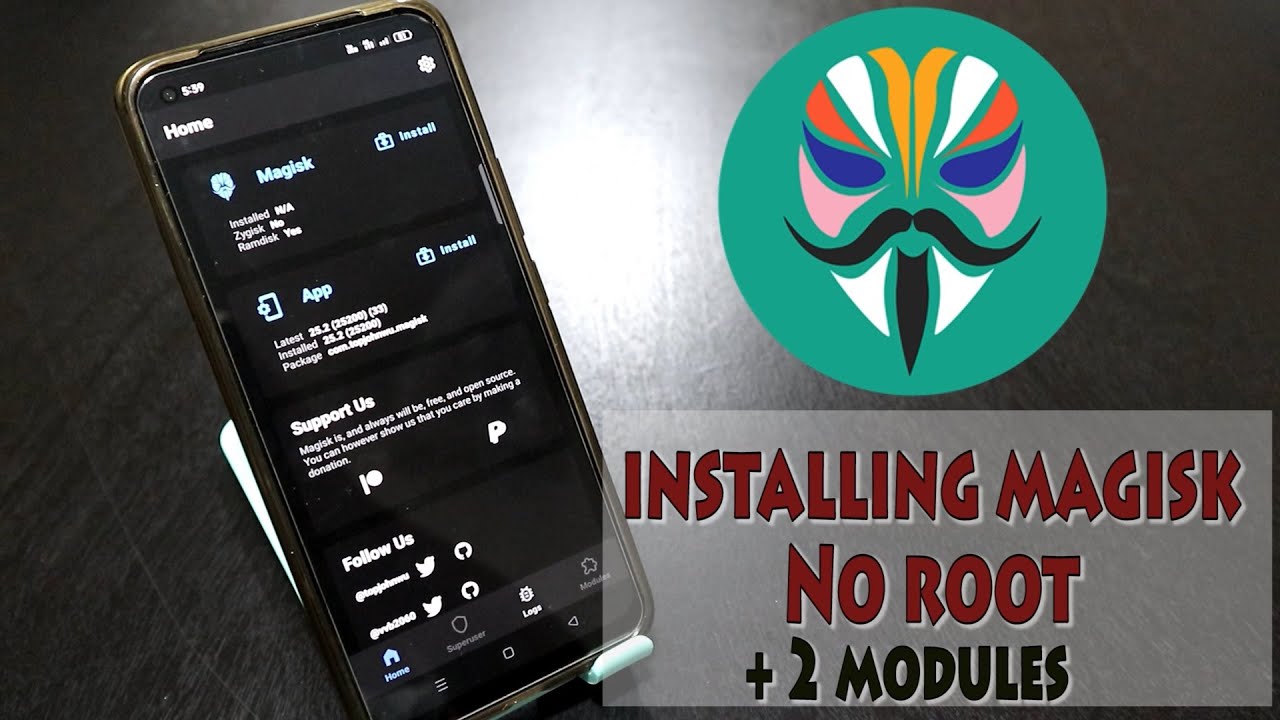 Installing Magisk Manager and modules for Non-Rooted Android Smartphone
