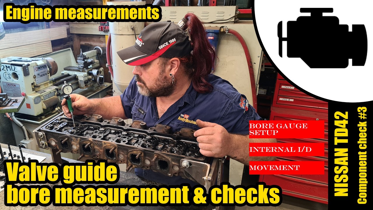 Bore gauge setup proceedure & valve guide measurements - NISSAN TD42 ...
