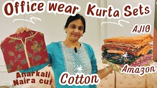 Cotton Kurta pant set for office | kurta pant set for office | amazon office wear kurta pant set