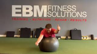 Prone I - 2 up/1 down (ball) - EBM Fitness Solutions