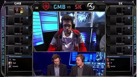 Gambit Gaming vs SK Gaming | Season 4 EU LCS Spring split 2014 W2D1 G4 | GMB vs SK
