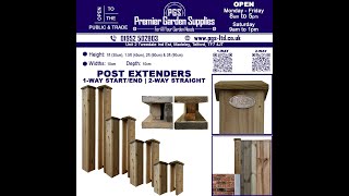 Premier Garden Supplies Installing Post Extender