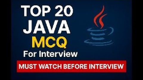 Top 20 Part-02 Java MCQ Interview Question | #live #livestream #javaquiz #java #interview #job #Jobs
