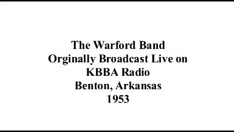 The Warford Band - KBBA - 1953