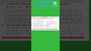#10th Algebra #practice set 1.2#10th #maths