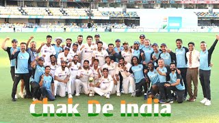 Ind vs Aus gaba Chak de india song fan tribute