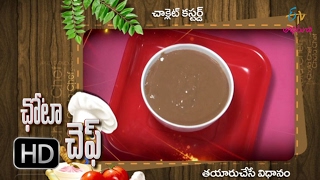 Chocolate Custard Chota Chef 13Th February 2017 Full Episode Etv Abhiruchi