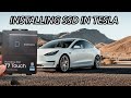 #tesla #samsung How to install Samsung T7  SSD on Tesla Model Y