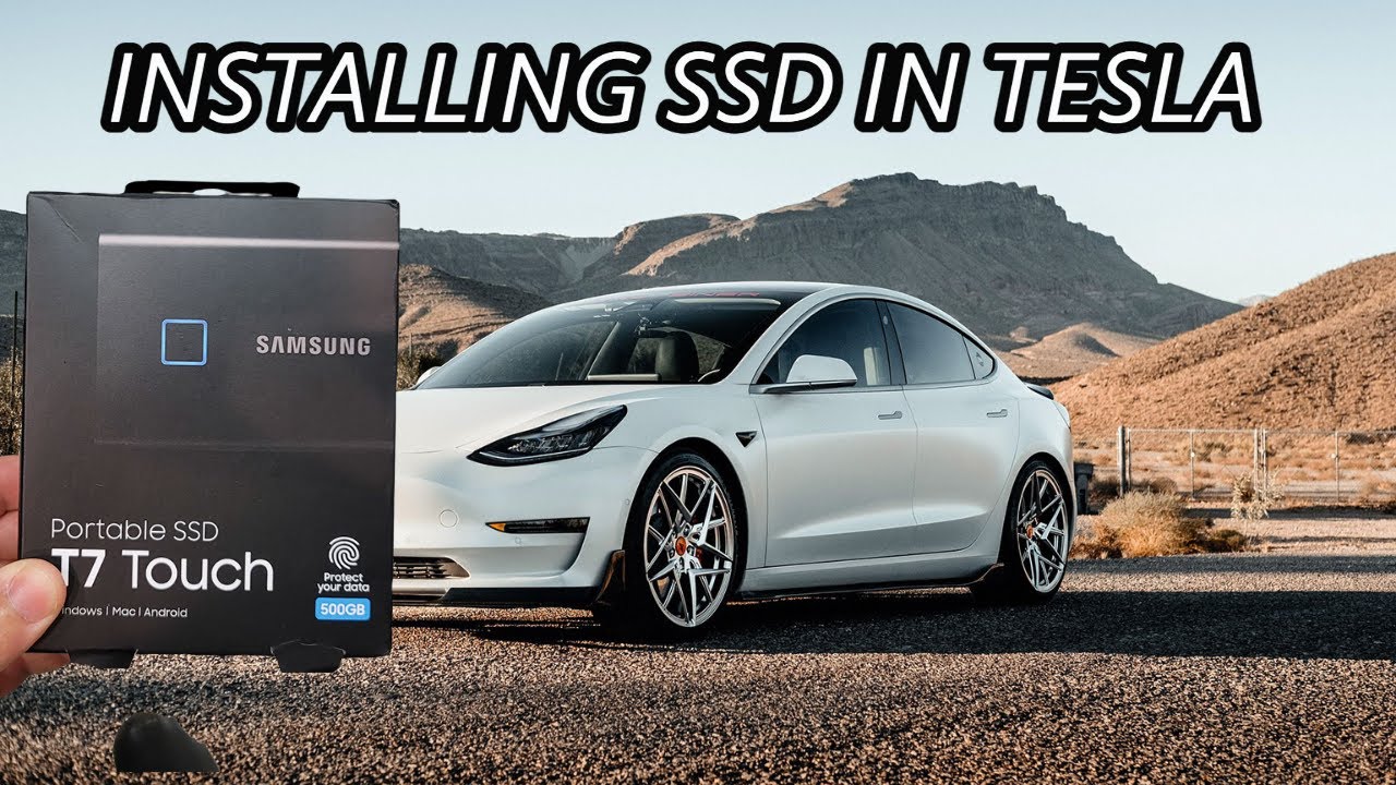tesla #samsung How to install Samsung T7 SSD on Tesla Model Y