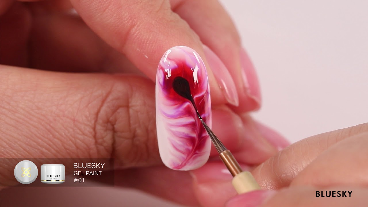 6. Cherry Blossom Gel Nail Design - wide 2