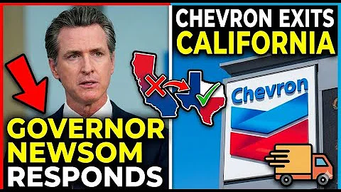 Governor Of California PANICS After Chevron LEAVES California!