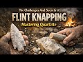 The Challenges And Secrets of STONE TOOLS: Mastering Quartzite WILDERNESS ADVENTURE CAMPING VLOG