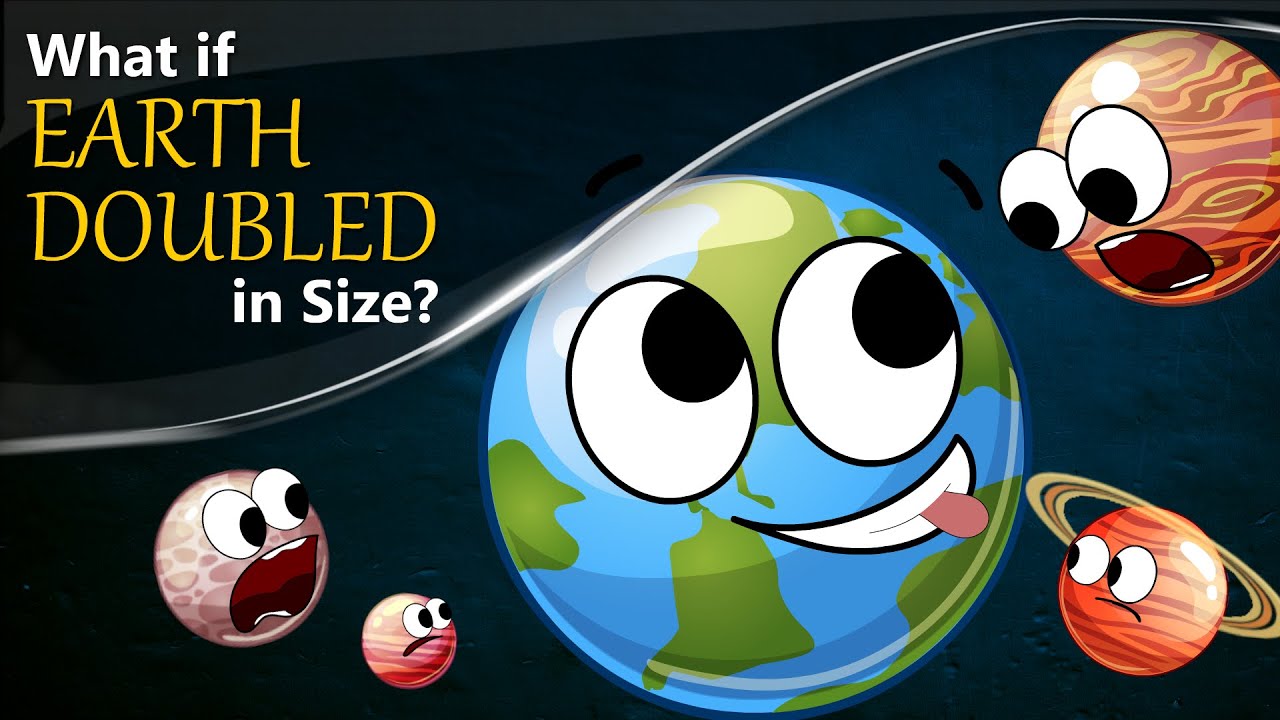 What if Earth Doubled in Size? + more videos  #aumsum #kids #science  #education #children 