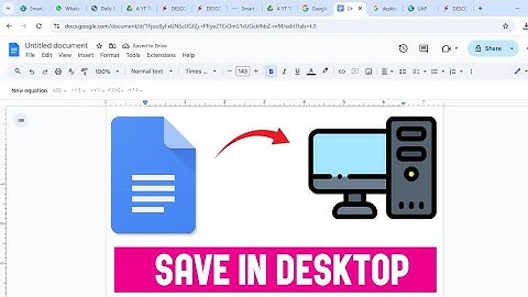 Google Docs opslaan op een desktopcomputer