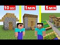 NOOB vs PRO: VILLAGE BUILD CHALLENGE Minecraft Like Maizen Mikey And JJ ( Cash and Nico )