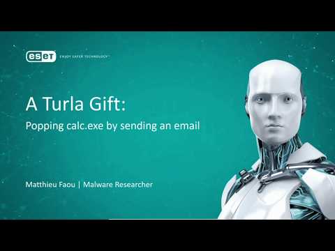 BlueHat v18 || A turla gift - popping calc.exe by sending an email