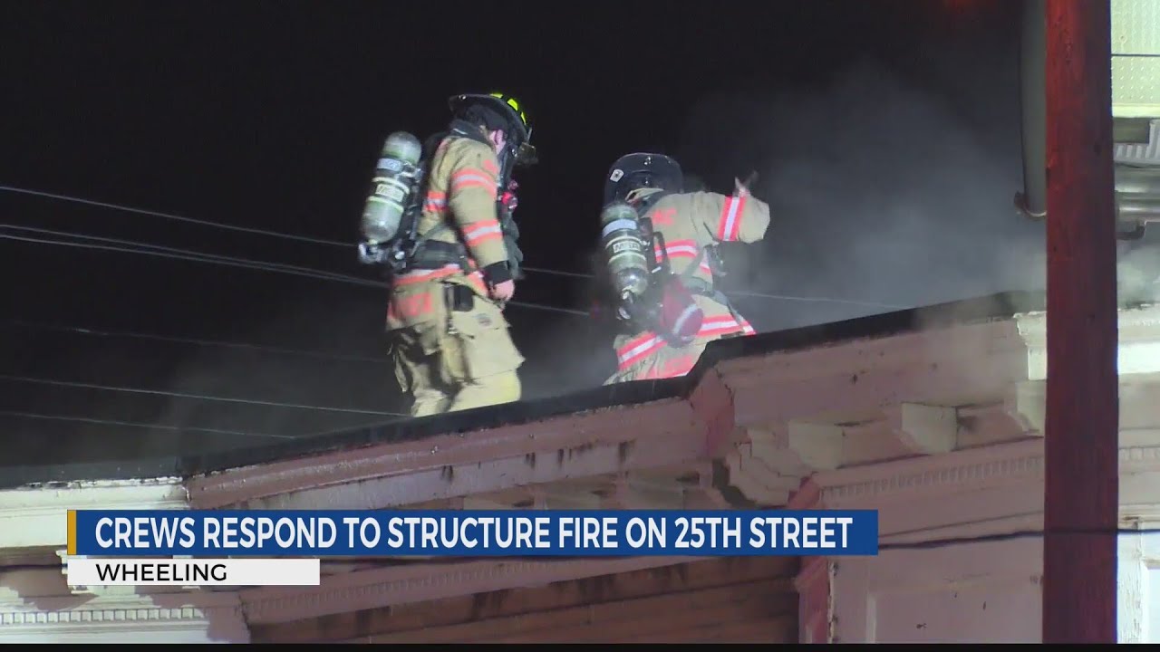 Crews respond to structure fire in Wheeling - YouTube