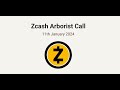 Zcash arborist call 11124