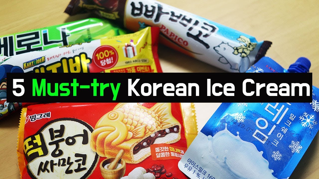 5 Must try Korean  Ice  Cream  l Korean  convenience store 