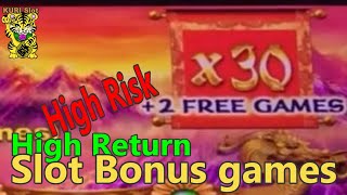 ★HIGH RISK HIGH RETURN ON SLOT BONUS !!★6 Slot Bonuses High Risk High Return Choice☆栗スロット
