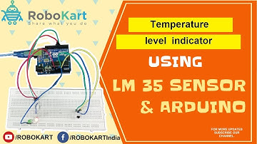 Temperature level indicator using LM35 and Arduino