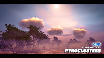 Cinema 4D - Procedural Fluffy Clouds With Pyrocluster