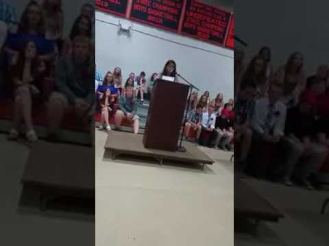 Kusum Aryal's 2017 Graduation speech-Jaffrey Rindge Middle School