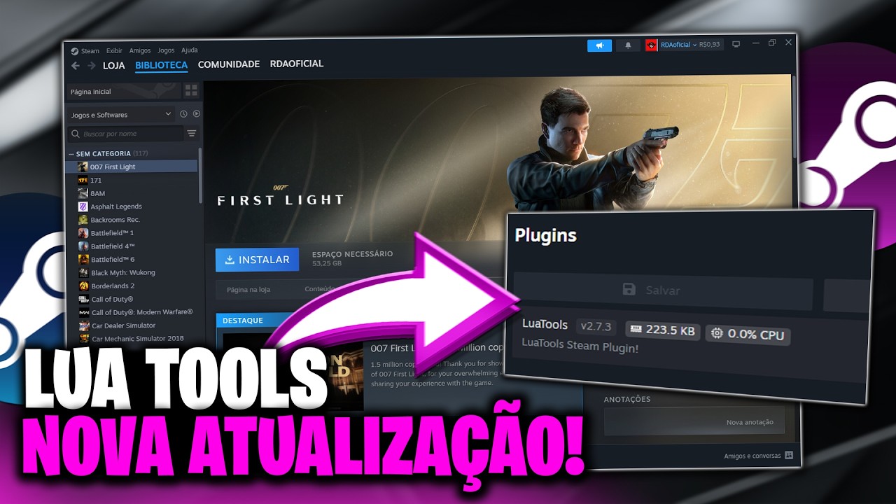 STEAM TOOLS: ATUALIZAÇÃO IMPORTANTE DO LUA TOOLS! - COMO ATUALIZAR ...