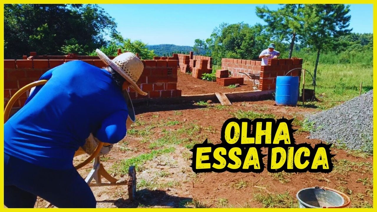 CONSTRUINDO UMA CASA DO ZERO EP.08 - YouTube