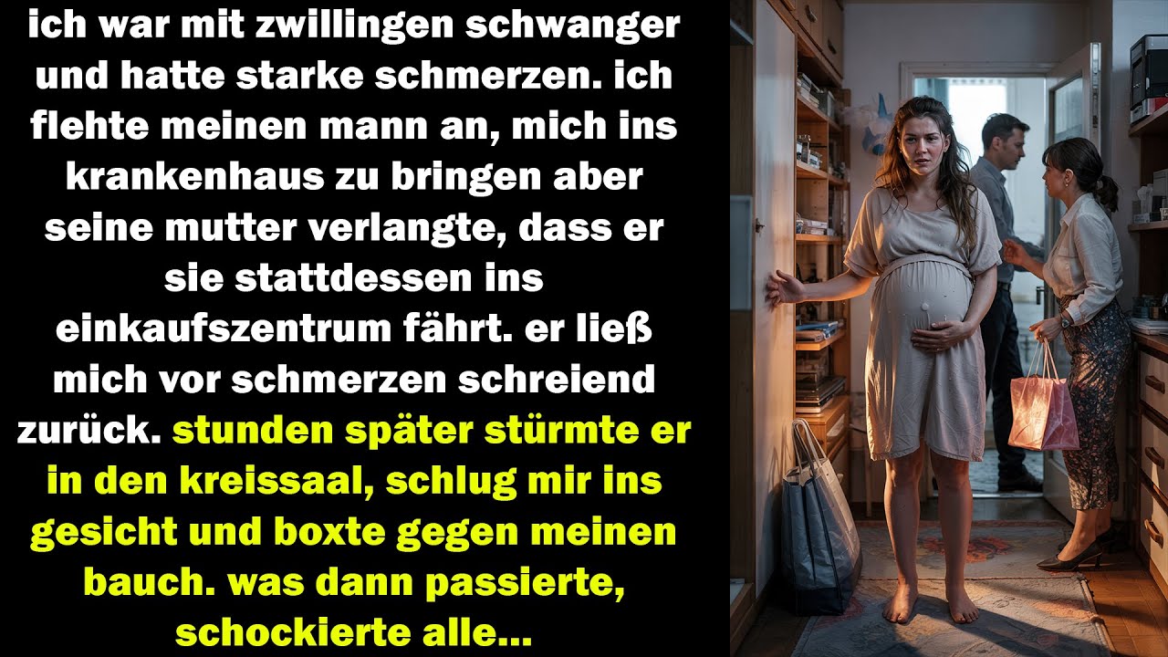 mein mann ließ mich trotz zwillingswehen allein was er später tat, schockierte alle…