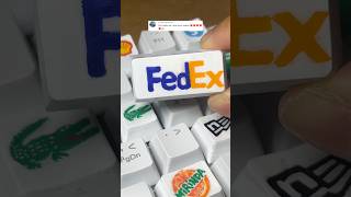 Painting FedEx logo on the keyboard #drawing #keyboard #painting #diy
