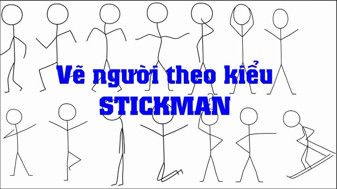 Vẽ Người Theo Kiểu Stickman - How To Draw A Stickman - Youtube