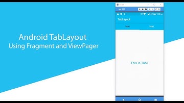 Android TabLayout Using Fragment and ViewPager(Android Material Design)