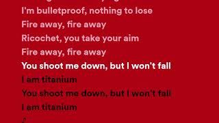 David Guetta - Titanium ft. Sia [lyrics]