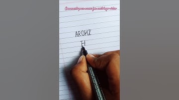 AROHI name logo 😊#shortsonyoutube #nameartvideo #namelogodesign