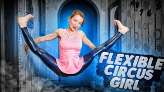 Circus Girl Contortion Workout. Gymnastics Stretching at Home. Oversplits. Flexshow