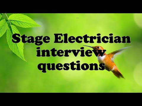 electrician interview questions