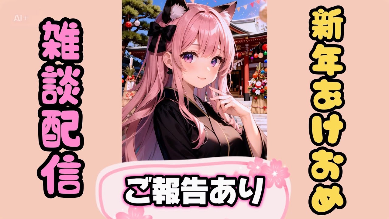 【雑談配信】 新年のご挨拶とご報告♡【あけおめ】