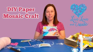 How to make a paper mosaic craft