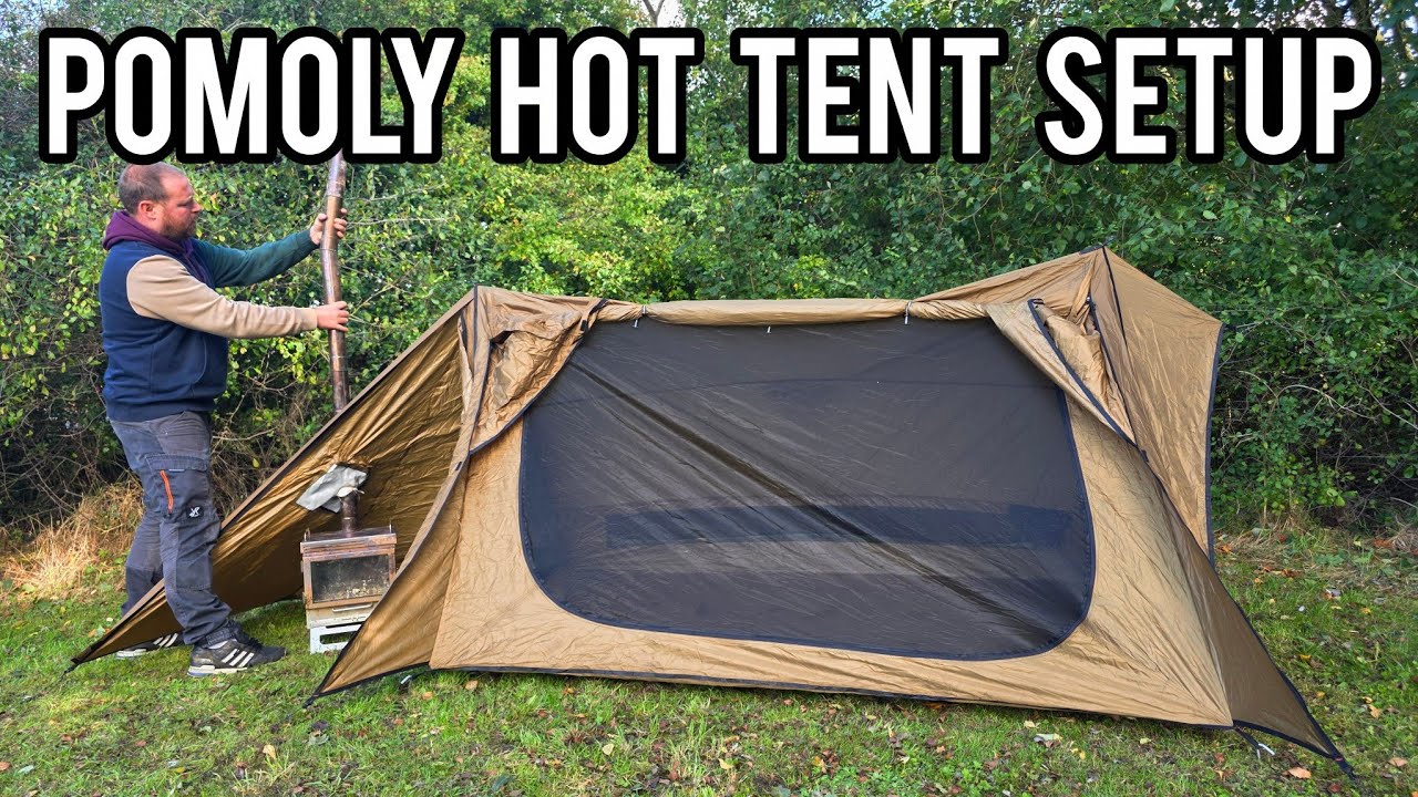 Budget hot tent for winter hot tent camping - pomoly stove hut 70