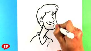 How to Draw Shaggy from Scooby Doo - Meme - Drawing for Beginners - Easy Pictures to draw